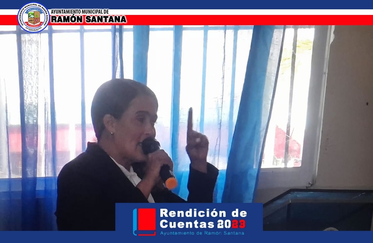 Palabras de la Alcaldesa Santa Cecilia Valdez en el acto de «Rendición de Cuentas 2022-2023»